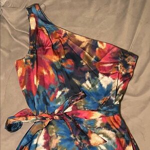 Nicole Miller Vibrant One-Shoulder Dress